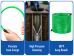 Professional 5800 PSI Sewer Jetting Kit for Powerful Drain & Pipe Cleaning