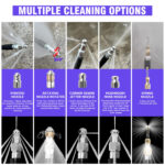 Sewer Jetter Kit for Pressure Washer, 5800 PSI Drain Cleaning Hose with 1/4" NPT Corner, Rotating & Button Nozzles - Image 7