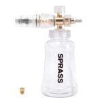 Foam Cannon for Pressure Washer, Adjustable Snow Foam Lance with 1/4" Quick Connect & M22 Fittings, Stainless Steel Filter, Extra 1.1mm Orifice, Ideal for Car Wash & Detailing