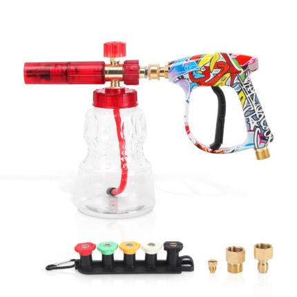 Short Pressure Washer Gun Foam Cannon Kit 4000 PSI for Car Wash