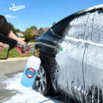 Foam Cannon for Pressure Washer with Short Gun Kit, Snow Foam Lance, 3/8" Swivel Quick Connect, M22-14mm M22-15mm Adapter, 5 Nozzle Tips, Dual Connector System, 1.1mm Orifice