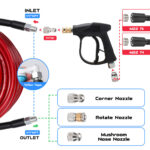 5800 PSI Sewer Jetter Kit for Pressure Washer – High-Pressure Drain Cleaning Hose with Rotating, Corner & Button Nozzles, 50FT–150FT Options - Image 4