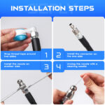 5800 PSI Sewer Jetter Kit for Pressure Washer – High-Pressure Drain Cleaning Hose with Rotating, Corner & Button Nozzles, 50FT–150FT Options - Image 7