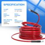 5800 PSI Sewer Jetter Kit for Pressure Washer – High-Pressure Drain Cleaning Hose with Rotating, Corner & Button Nozzles, 50FT–150FT Options - Image 8